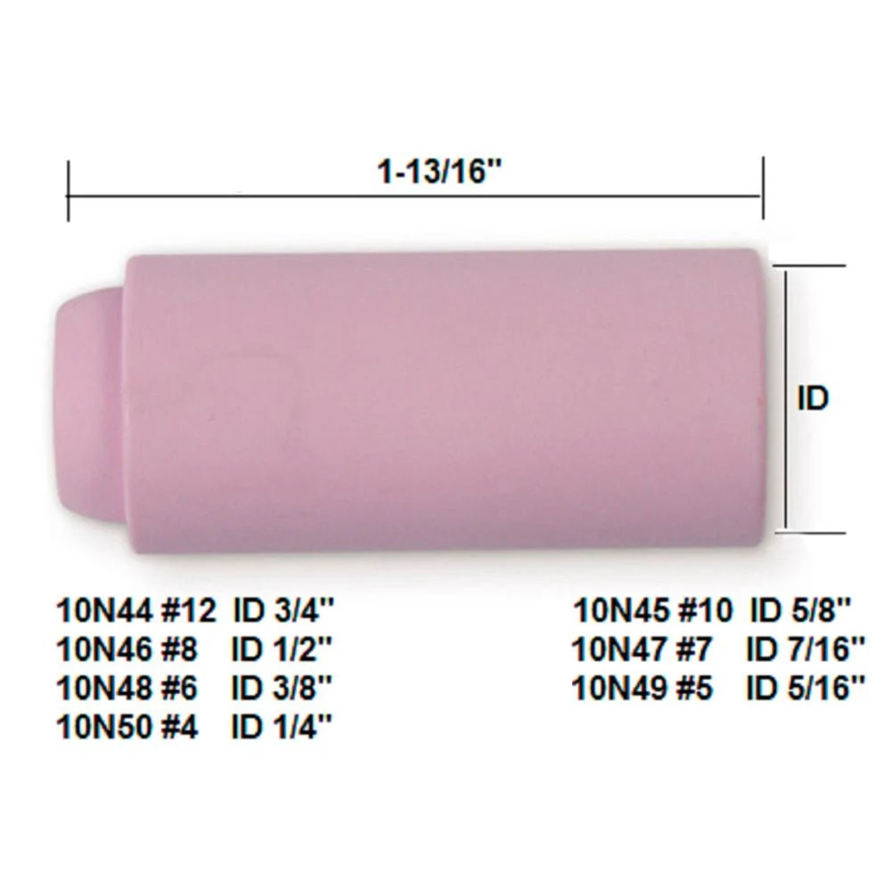 10 шт. горелка для сварки TIG 10N50 #4 10N49 #5 10N48 #6 10N47 #7 10N46 #8 сварочного фонаря WP17 18 26 |
