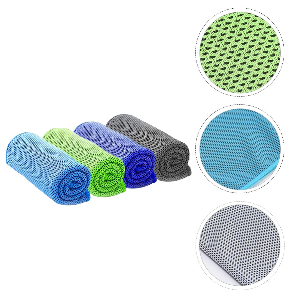 

1 Set 4Pcs Sports Towels Practical Cooling Towels Chilly Towels (Assorted Color)