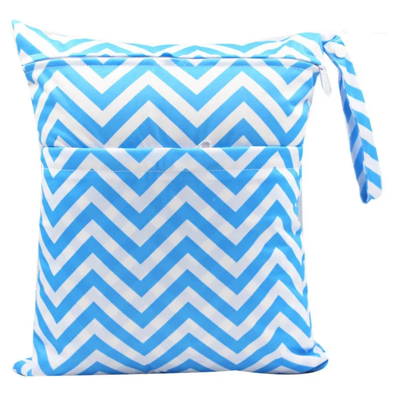 

30*36cm PUL printed single pocket diaper bag, waterproof wet bag, baby nappy bags pail liner, laundry bag for baby cloth diaper