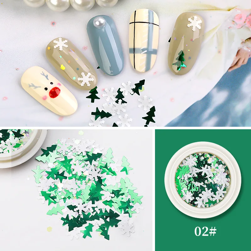 PrettyG 1 коробка Рождественская серия Уход за ногтями УФ гель лак фестивальный рейв