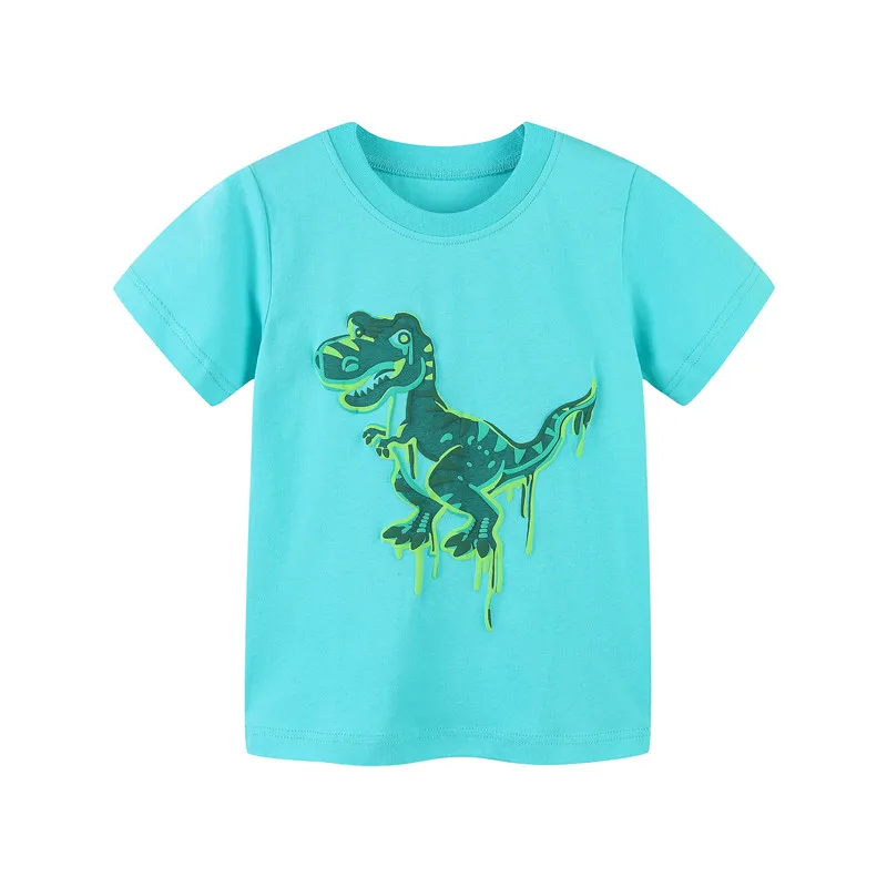 

Jumping Meters New Arrival Purple Rainbow Girls Tees Cotton Summer Toddler Clothes Hot Selling Kids Tops Children's Tshirts