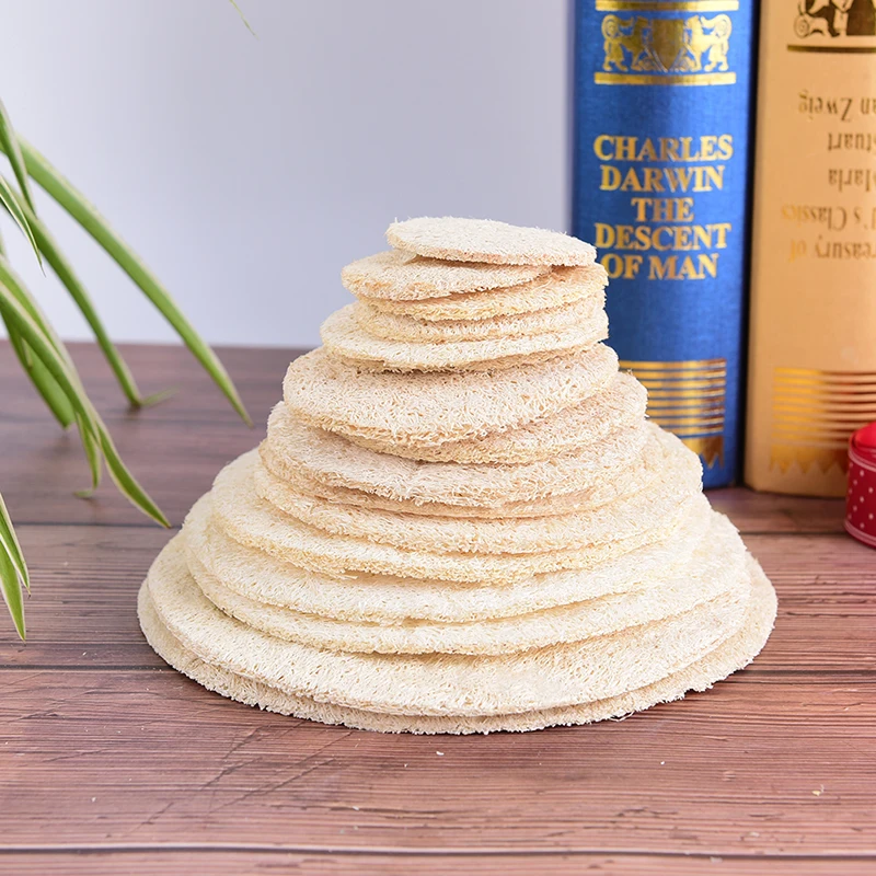 1 шт./2 шт. натуральные ломтики люфы ручной работы на заказ чистящее губка скребок