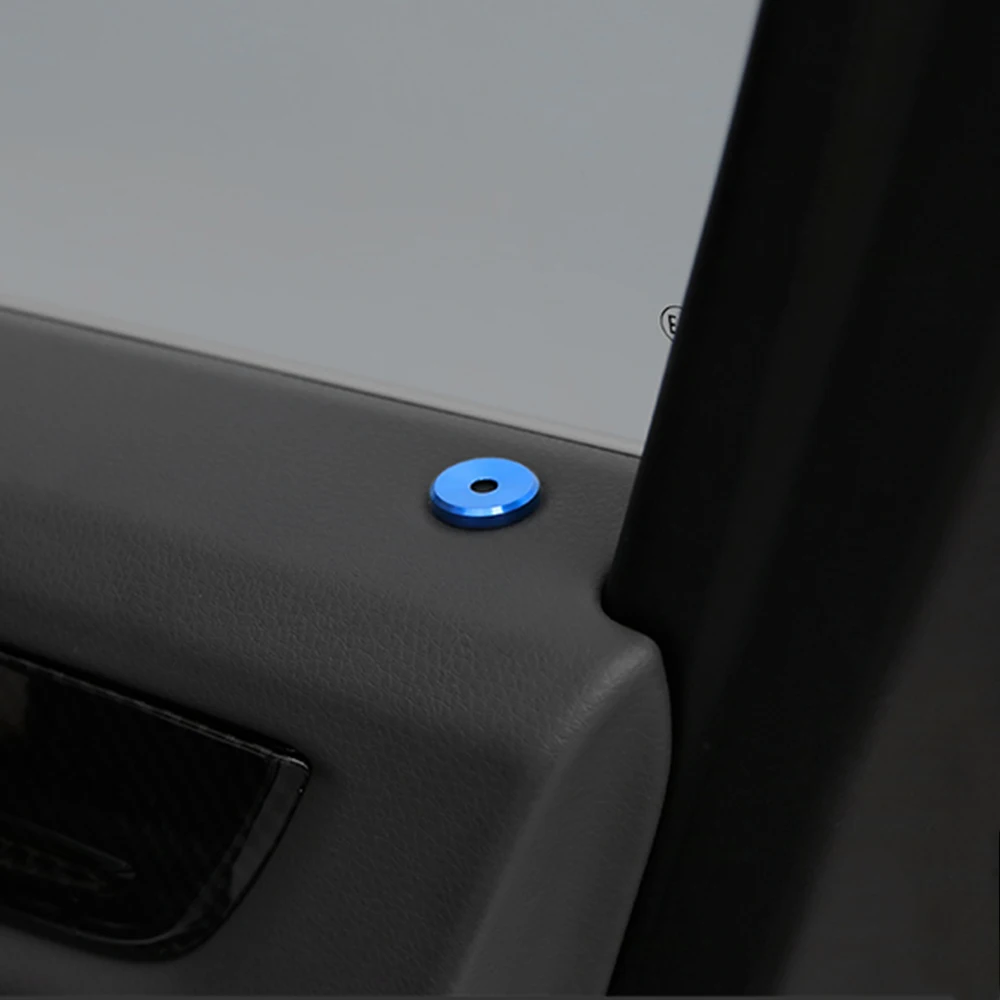 

Car Door Lifting Bolt Circle Decoration Decals For Porsche Cayenne Panamera Macan 971 911 9YA 718 3 Style Door Pin Ring Sticker