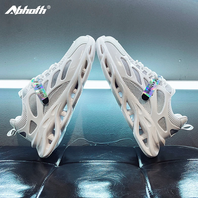 

Abhoth Man Sneaker Light Breathable Men Shoes Comfortable Sport Shoe Lace-Up Flat Non-slip Running Shoes Zapatillas De Deporte