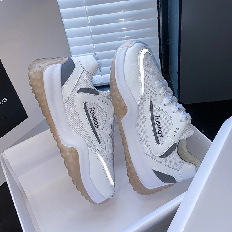 

Forrest Shoes Women's Refreshing Breathable Mesh Korean Version of The Wild Casual Deodorant Sports Old Shoes Ins Tide