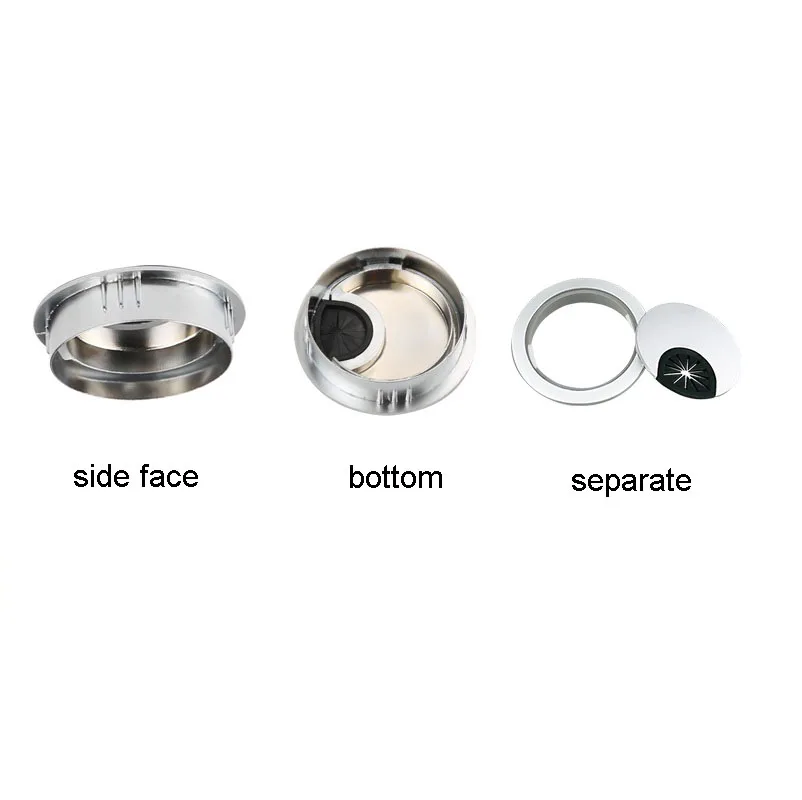 Круглая Втулка из цинкового сплава с отверстием для кабеля фурнитура мебели