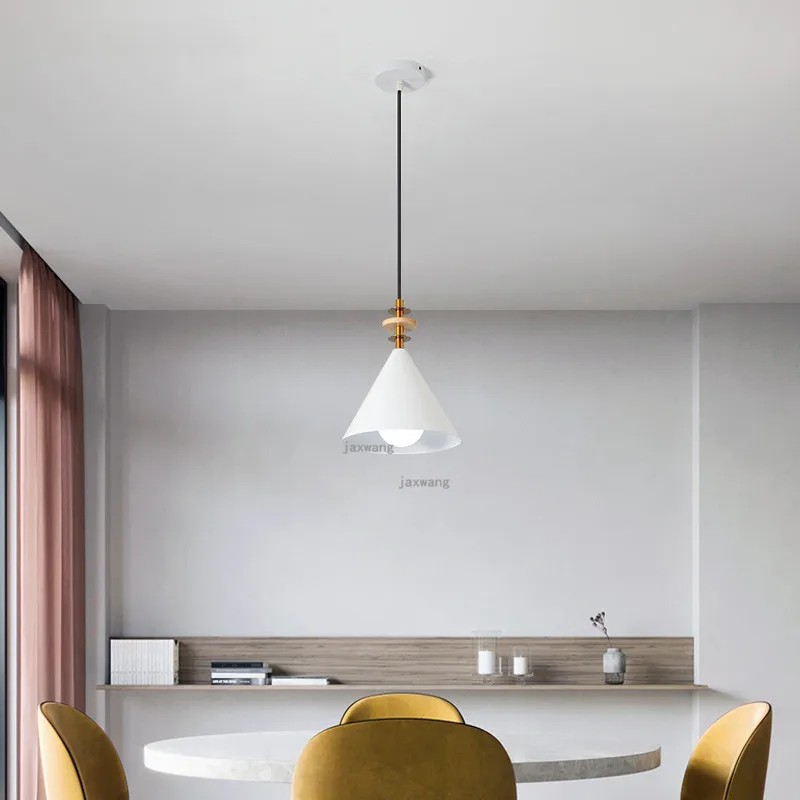 

Modern Decor Luster Light Fixtures Nordic LED Restaurant Pendant Lights Creative Simple Bar Pendant Lamp Living Room Hanglamp