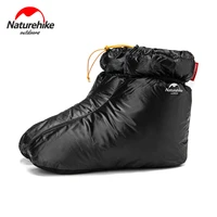 naturehike goose down slipper winter warm boots waterproof windproof thermal feet cover ultralight sleeping bag accessories