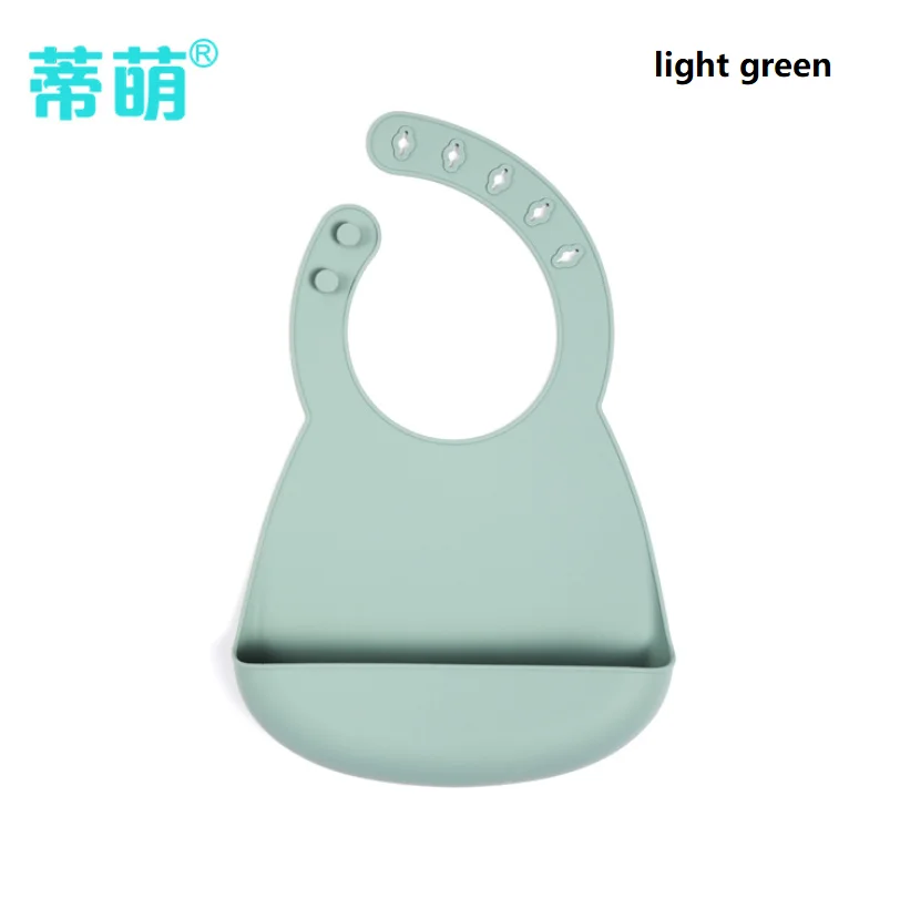 

Children's Silicone Bib Baby Eating Bib Baby Drooling Rice Bib Three-Dimensional Adjustable Soft Eating Bib Easy To Clean