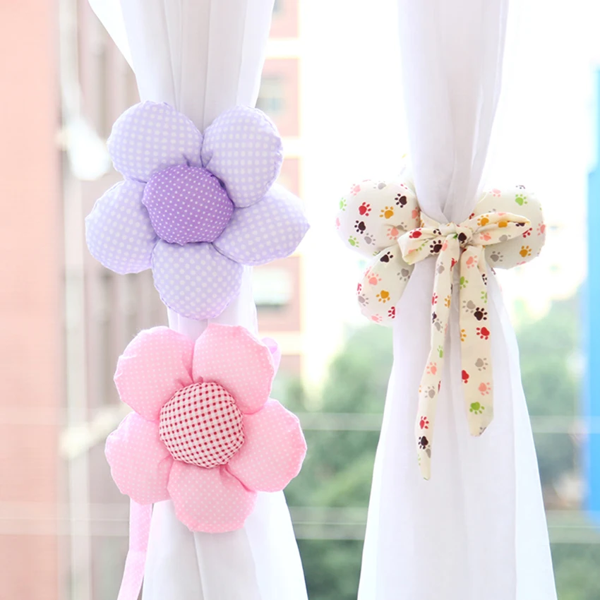 Подсолнечное масло розы Форма окна Шторы пряжка с кружевом детская одежда милая