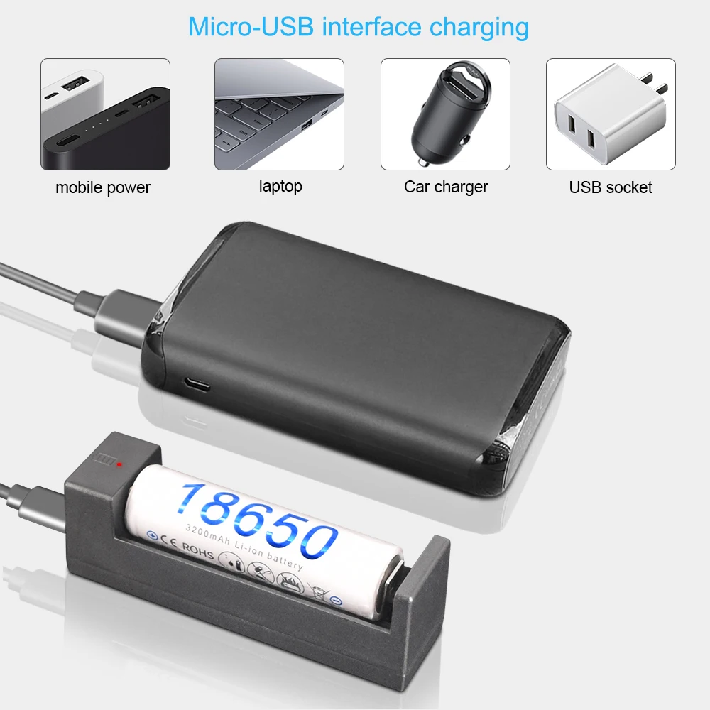 PALO 1/2/4 слотов для карт 3 7 V батарея зарядное устройство USB Li Ion 14500 18650 16340 18500