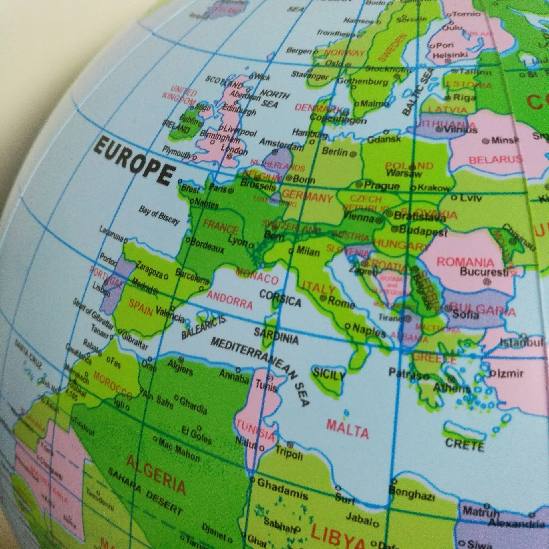 30 см надувной шар мир Земля Карта океана география обучение образовательный