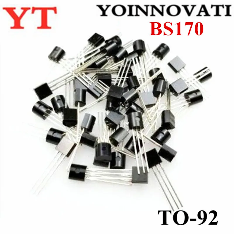 100 шт./лот BS170 TO-92 FETs MOSFET N-CH 60V 500MA | Электронные компоненты и принадлежности
