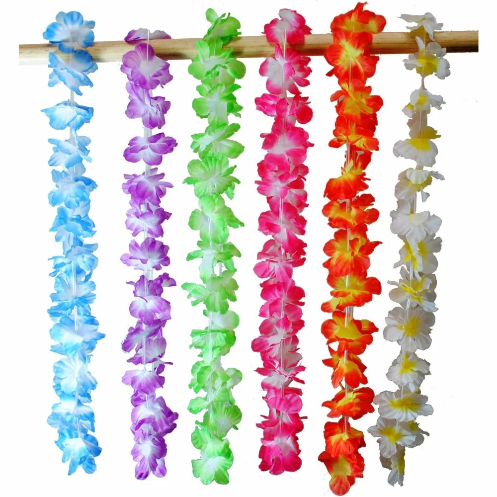 Гавайская гирлянда из цветов своими руками