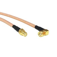 modem coaxial cable rp sma right angle male plug connector switch sma female jack connector rg142 cable 50cm 20 adapter