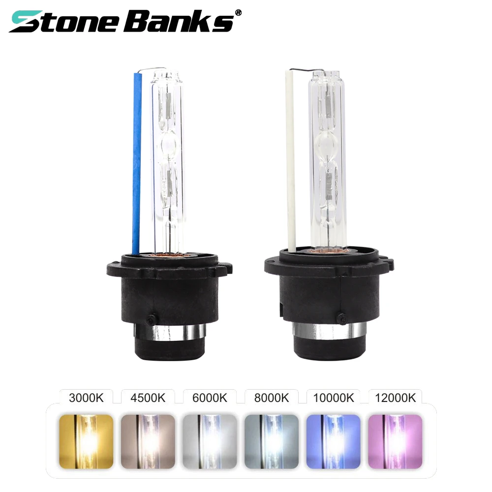 Stone Banks 2 шт. D2S D2R D2C HID ксеноновый головной светильник 55 Вт CBI лампы для авто 6000 К 8000