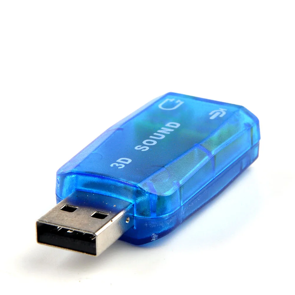 3 5 мм к Usb Звуковая карта адаптер аудио 1 Tarjeta de sonido externo usb 3D звуковая microfono HIFI| |