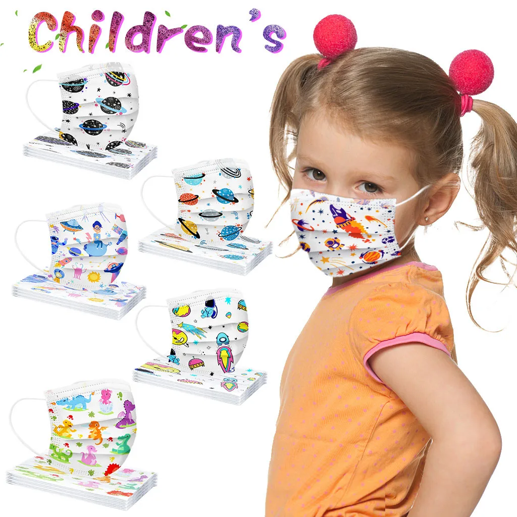 50 шт. одноразовые маски для лица детей|Аксессуары костюмов мальчиков| |