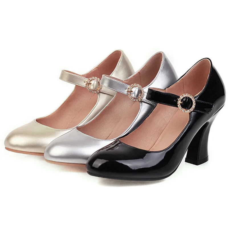 AGODOR/Женская обувь на высоком каблуке Коллекция 2020 года Туфли Mary Jane для женщин