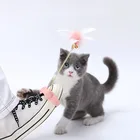 Игрушка для кошки палка перо Придерживайтесь кошки игрушка продукция для домашних животных, игрушка для кошки 