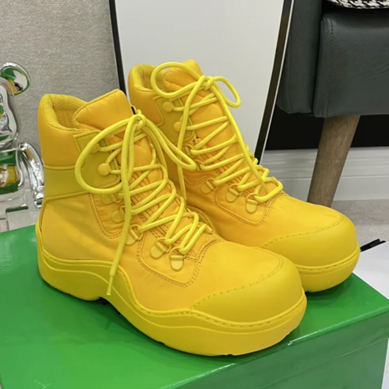 

Женские кожаные туфли, однотонные высокие, на платформе, Повседневная зимняя обувь