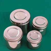 304 stainless steel alcohol cylinder disinfection cotton ball container gauze ointment cup thickened anti iodine cosmetic dressi