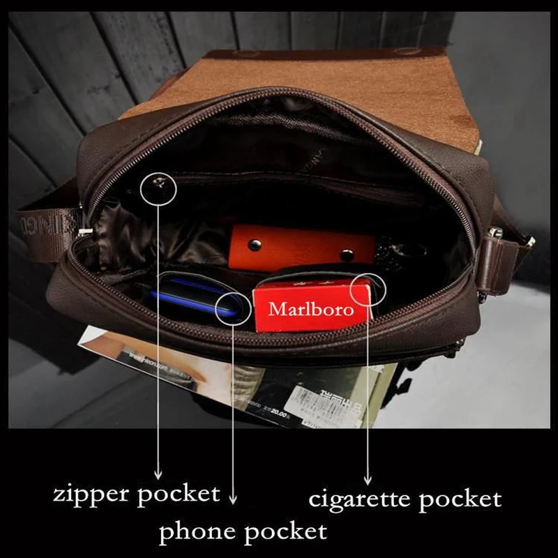 2019 Деловая Сумка водонепроницаемая мужская сумка через плечо из мягкой кожи