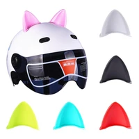 35 hot sales 2pcs self adhesive helmet cat ears ornament accessory for motorcycle