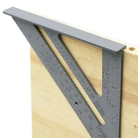 7 angle protractor measurement tool ruler aluminum alloy speed protractor miter carpenter tri square line scriber saw guide