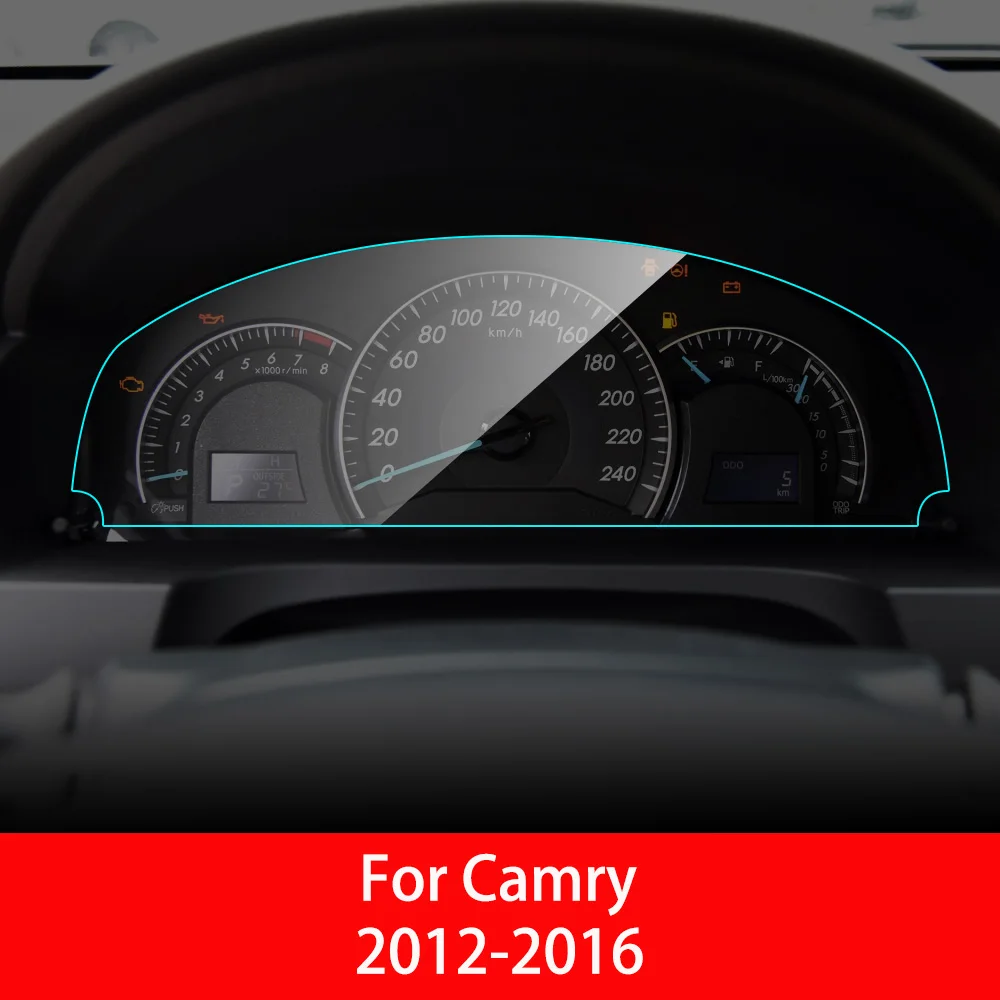 For Camry 12-16 Автомобильная панель инструментов, Защитная пленка для Toyota Corolla Camry Rav4 C HR Cruiser, интерьерная защитная пленка из ТПУ, автомобильные аксессуары - Название цвета: For Camry 12-16