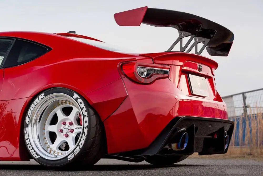 Углеродное крыло губ для GT86/BRZ VTX2 стиль стекловолокно/FRP задний GT Спойлер