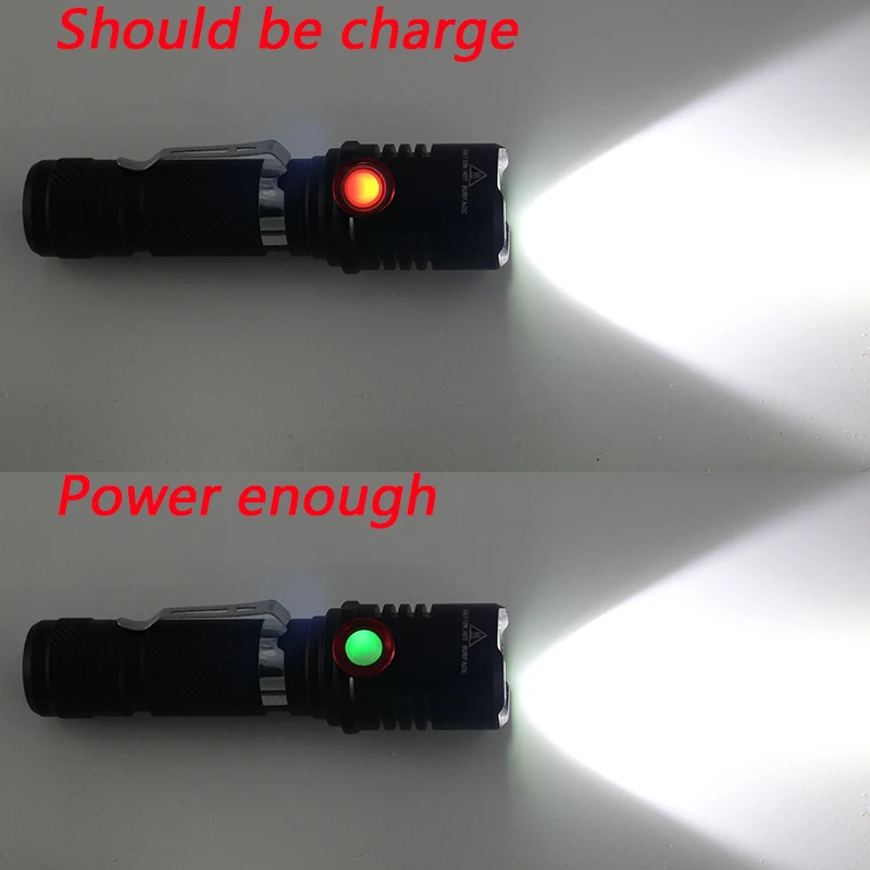 Перезаряжаемый светодиодный фонафонарь Z20 с микро-USB 4000 люмен CREE XM-L2 U3