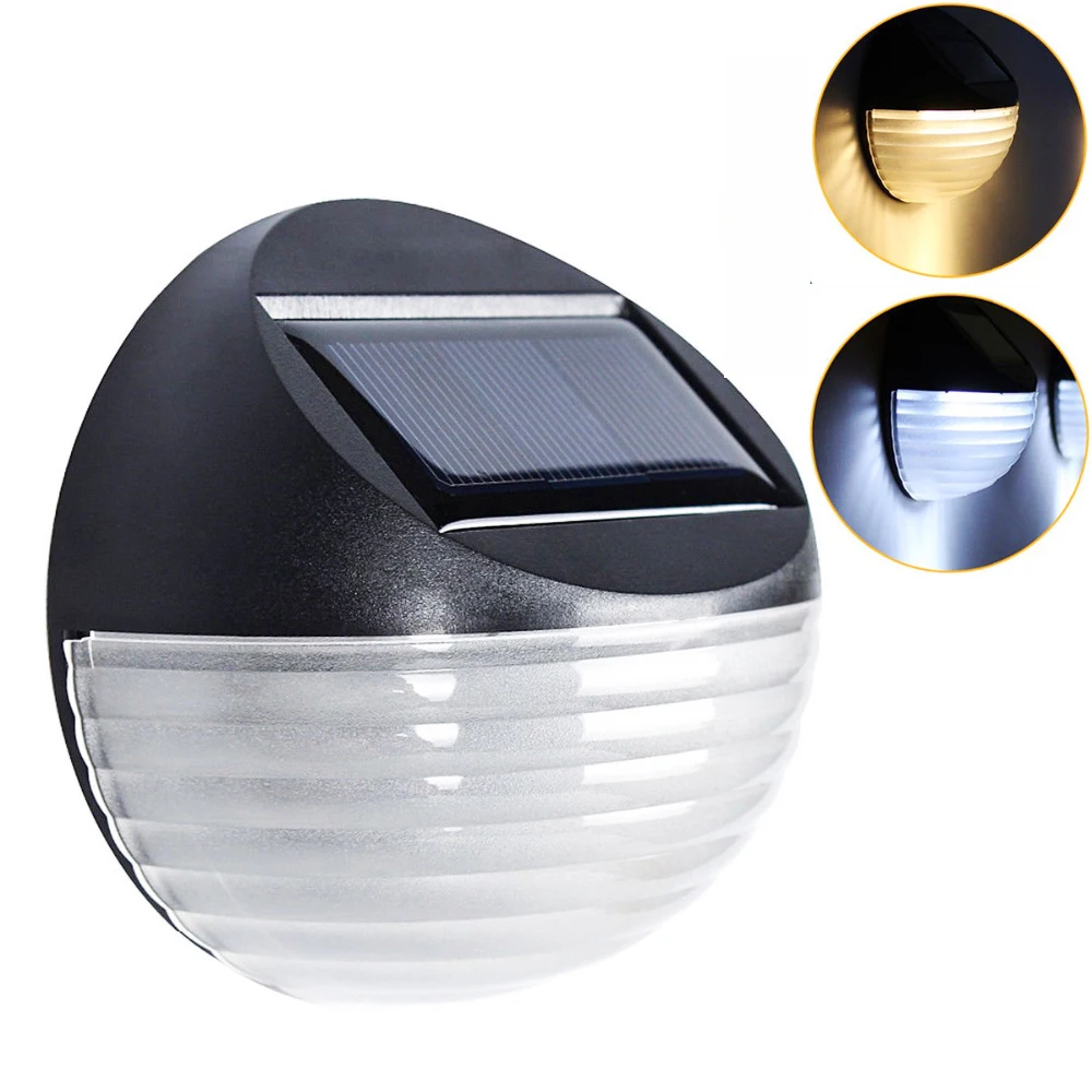 

LED Solar Lights Energy Powered Bulb Waterproof IP44 Outdoor Garden Wall Fence Eaves Lights Corridor Decorate Solar Panel Light