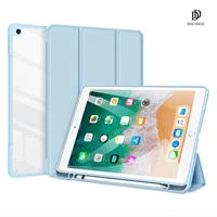 dux ducis tablet leather case for ipad 9 7 2017 smart sleep wake toby series with pencil holder trifold stand clear back