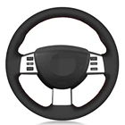 Чехол рулевого колеса автомобиля черная натуральная кожа для Nissan Quest 2004-2010 Altima 2005-2009 Murano 2003-2008 Maxima 2004-2008