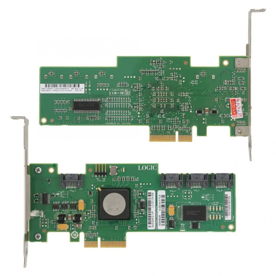 Для LSI SAS3041E B3 Chip 3 ГБ/сек. 4 port For SAS/RAID Controller 433906 001 for SAS Array Card|Платы расширения| |