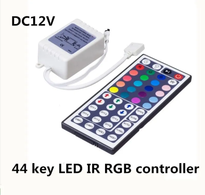 20 шт. DC12V 6A 44 клавиши светодиодный ИК RGB контроллер ИК-пульт диммер для 3528 5050 | Лампы