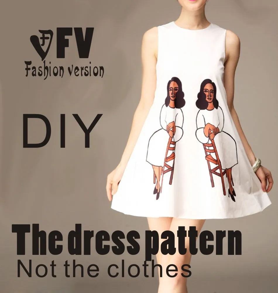 Платья шаблон для шитья резки рисования одежды DIY (в продаже не одежда) BLQ
