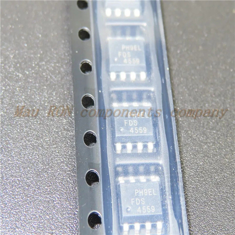 

10PCS/LOT FDS4559 4559 SOP-8 N-channel/P-channel MOS field effect transistor 4.5A 60V New In Stock