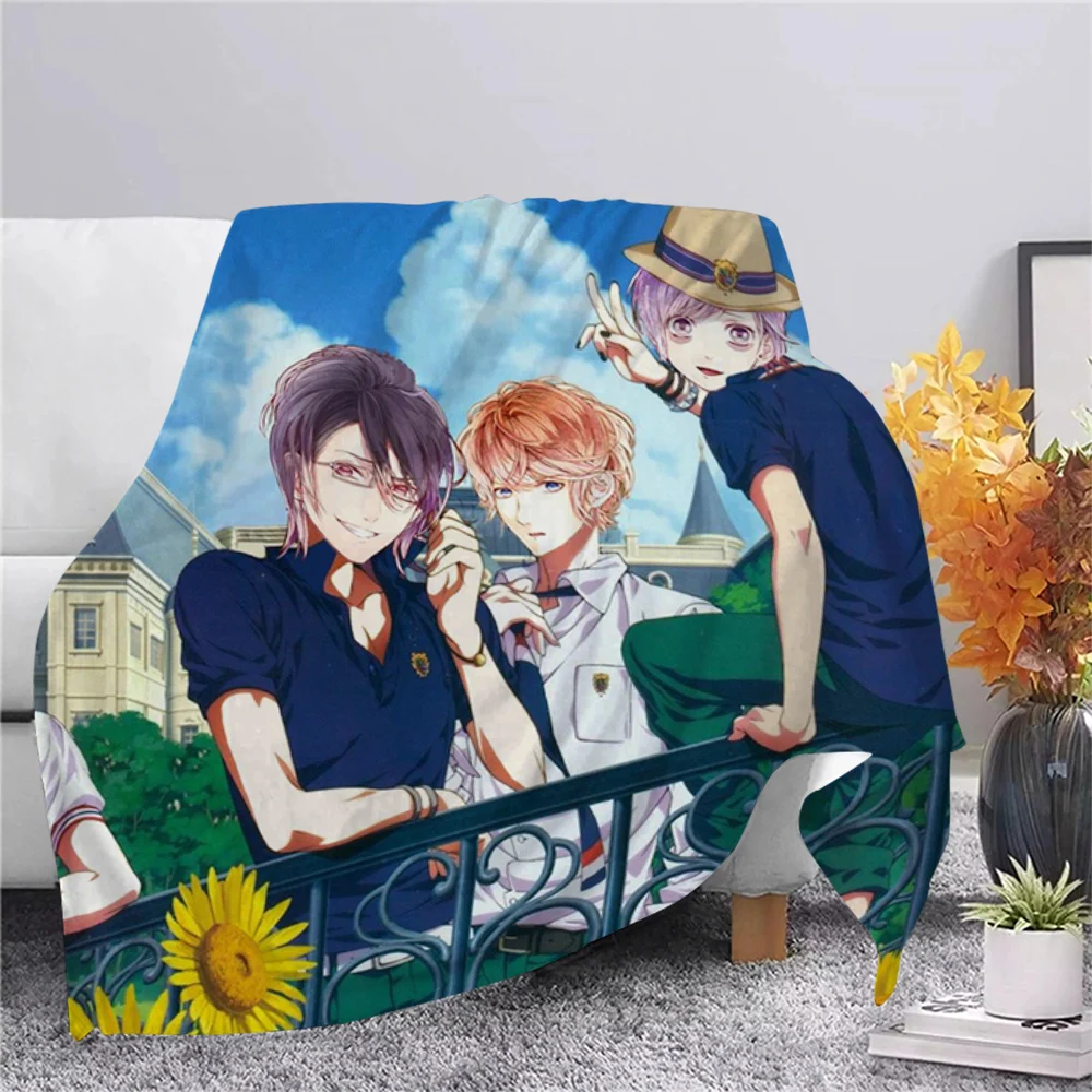 

CLOOCL Anime Diabolik Lovers Flannel Blanket 3D Print Blanket Bed Adult Quilt Cover Sofa Travel Office Character Throw Blanket