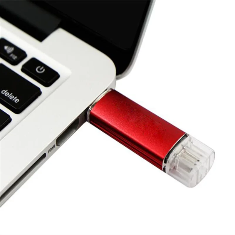 Металлическая OTG USB флеш-карта памяти 16 ГБ 32 Флешка 4 Гб 128 64 u-диск флеш-накопитель