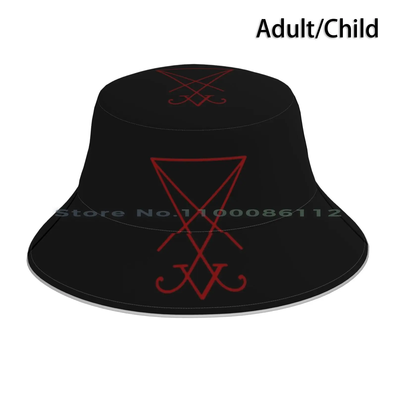 

Lucifer Sigil Bucket Hat Sun Cap Devil Satanic Gothic Black Magic Pentagram Dark Sigil Of Lucifer Alchemy Hell Satanist Symbol