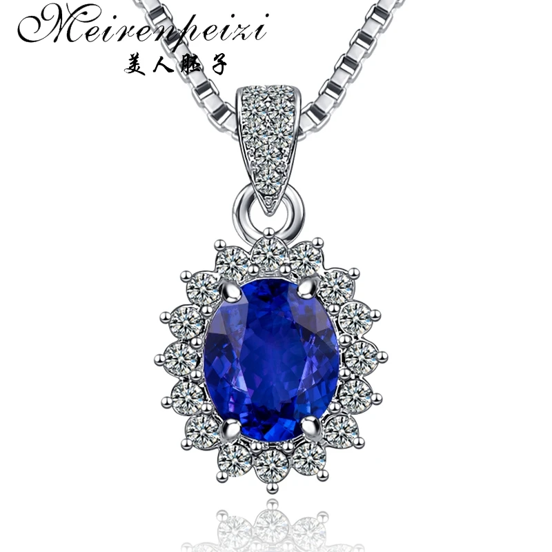 Новая каменная Подвеска из хризоколлы ожерелье австрийский синий кристалл для