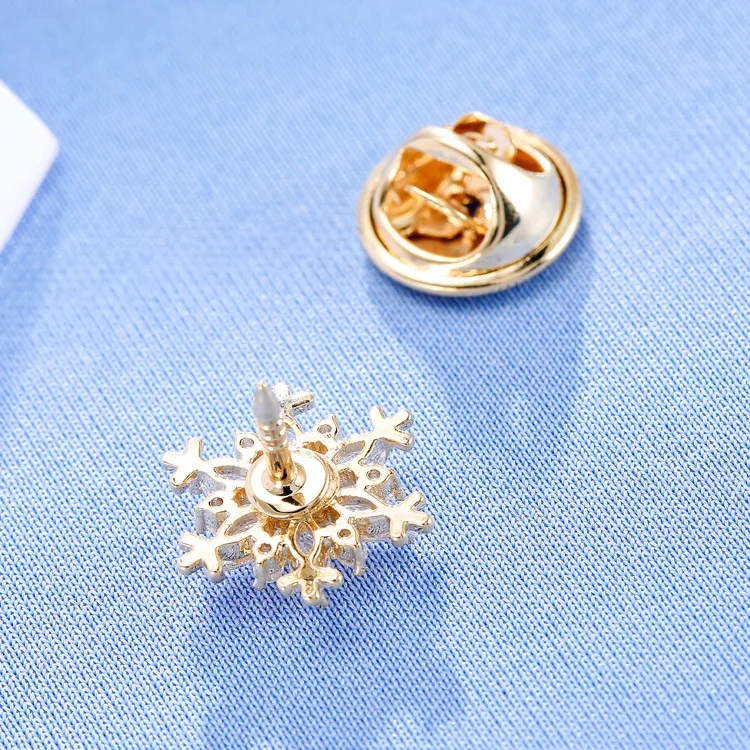 Новый Изысканный галстук бабочка со снежинкой из циркона воротник рубашки