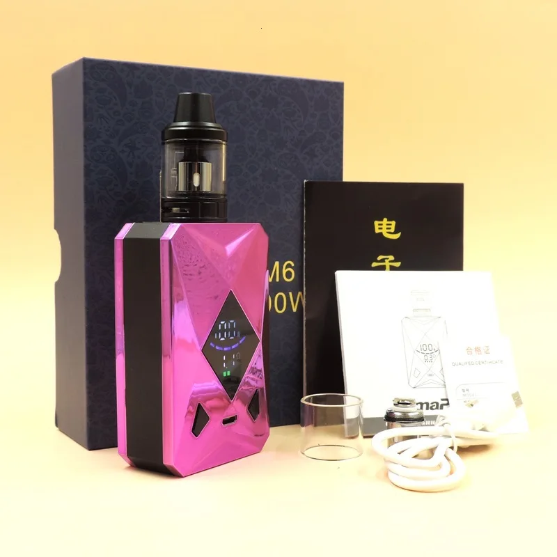 Taphoo100W мод стартовый набор 510 нить огромный дым 2 0 мл Atomizer емкость для жидкости 2000