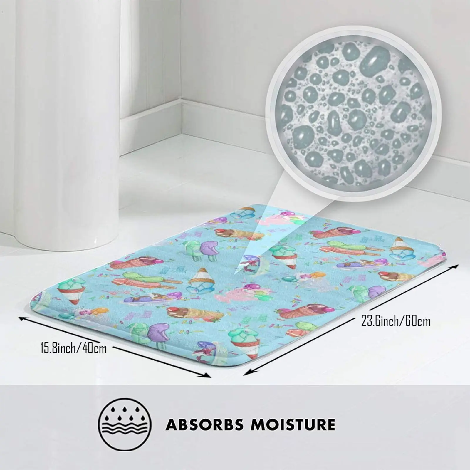 Бить тепла (синий) коврик ковер анти-скольжение Спальня входная дверь стильная