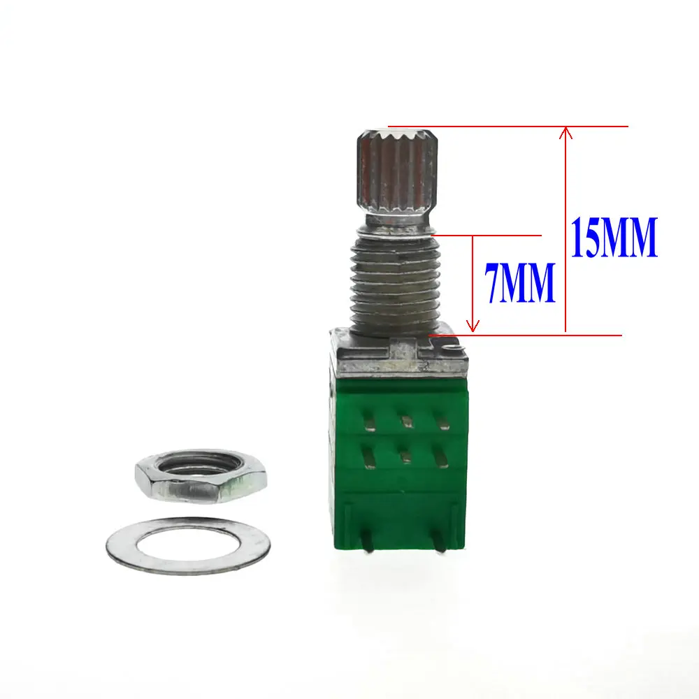 3 шт. тайваньский 50K + Золотой Алюминиевый Регулятор громкости потенциометр B50K