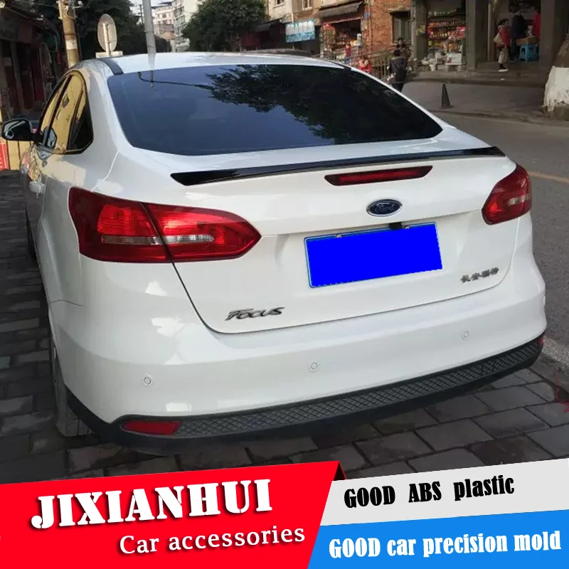 Спойлер для Focus 2015 2017 Ford sedan QBK спойлер из АБС пластика заднее крыло автомобиля