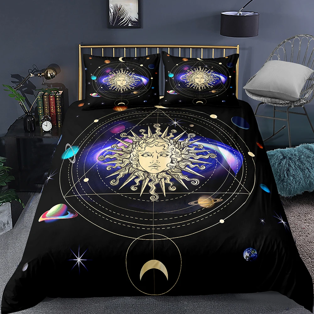 Домашний текстиль солнце человеческое лицо круг постельные принадлежности