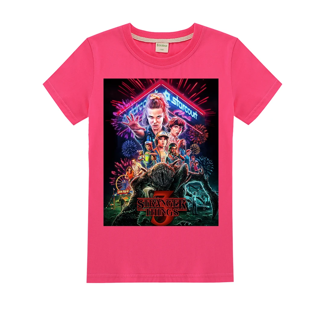 100% хлопковые толстовки с капюшоном странные вещи Одежда для маленьких мальчиков